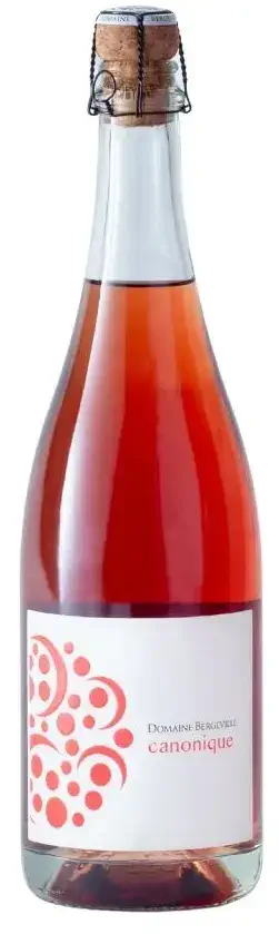 Bouteille de vin rosé pétillant Canonique, du Domaine Bergeville