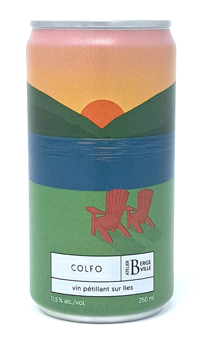 Cannette de Colfo vin blanc pétillant avec bulles