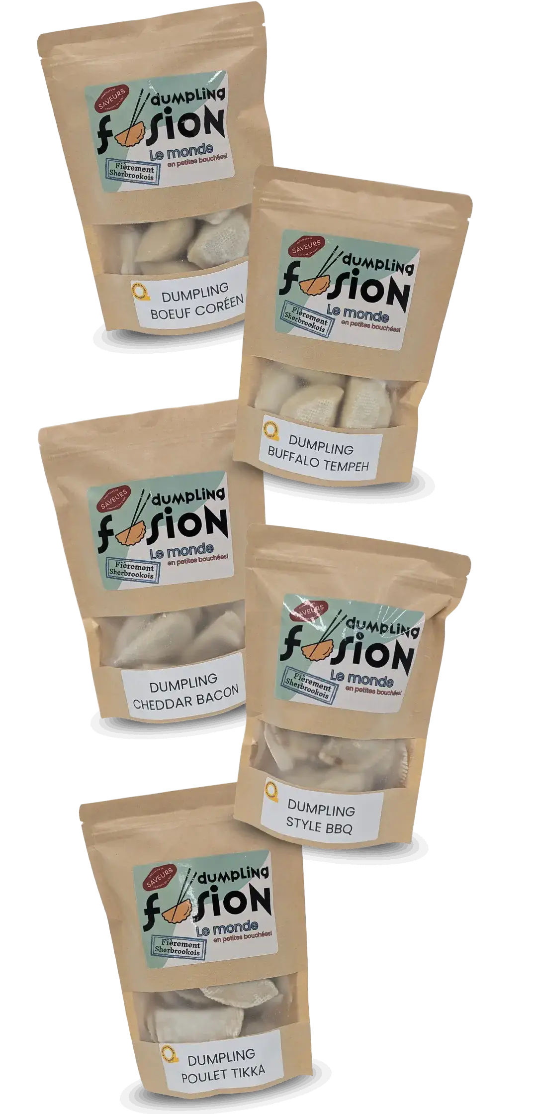 Produits de Dumpling Fusion à la Coop Alentour