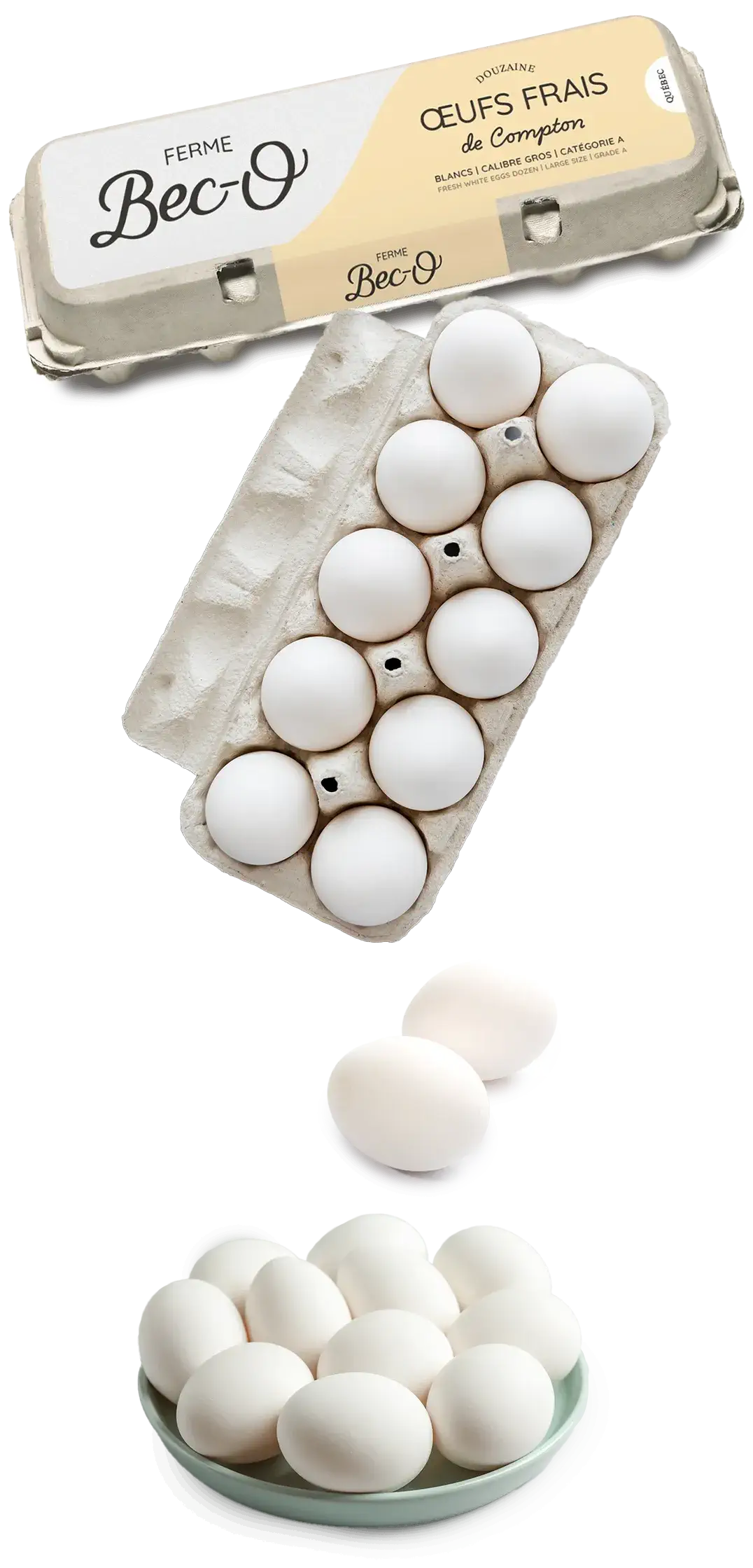 Oeufs frais de la Ferme Bec-O à la Coop Alentour