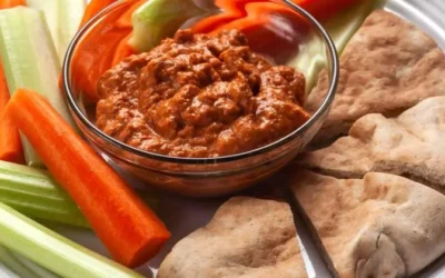 Trempette muhammara (poivron rouge et noix de Grenoble)