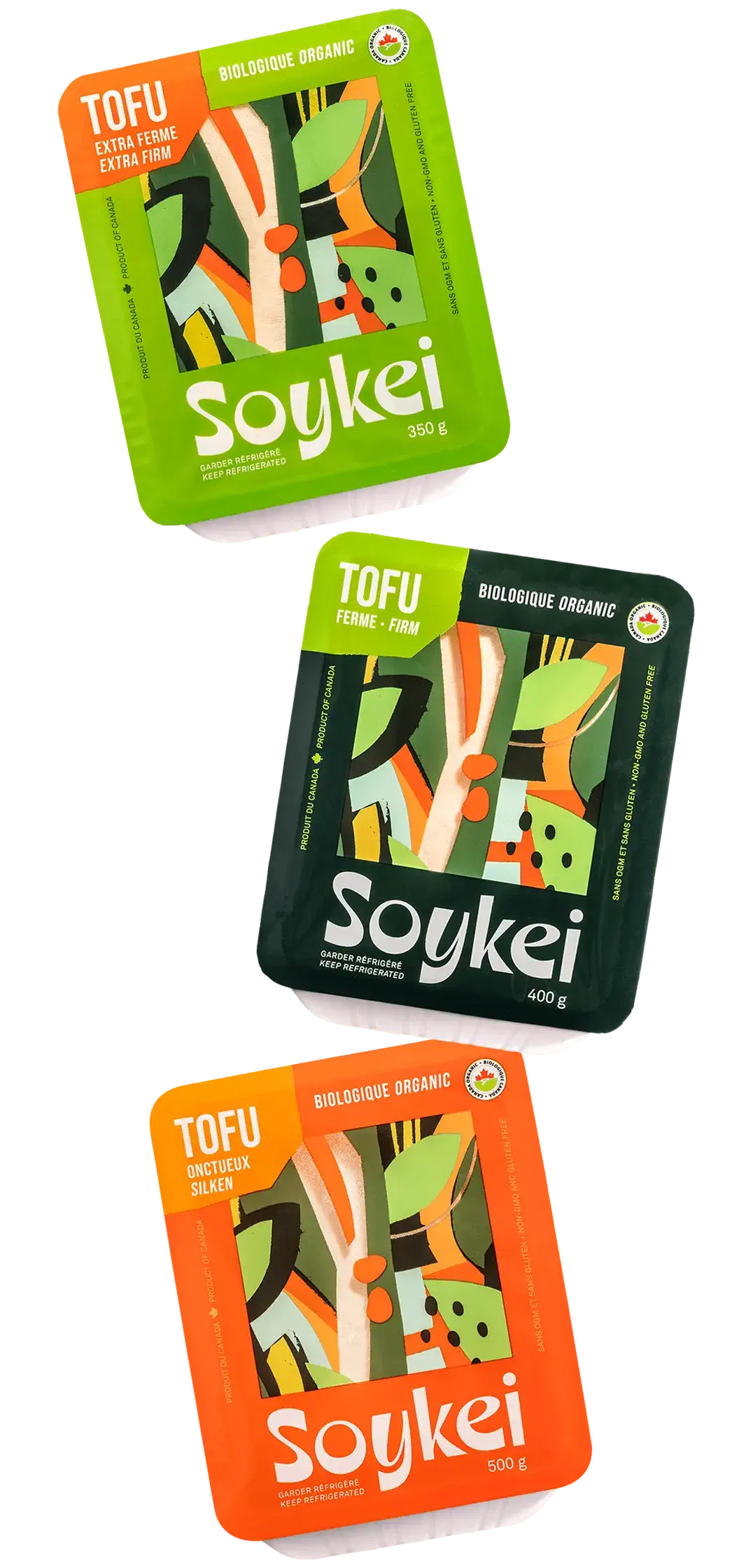 Tofus biologiques Soykei disponibles à la Coop Alentour