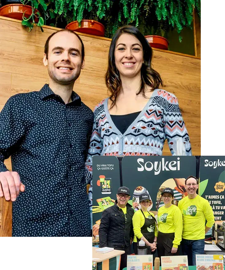 Dany Deshaies, Isabelle Hamel-Bourgeois et équipe de SoyXpert 